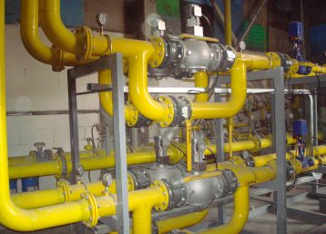 Газозахранващи линии към ванна пещ (2)